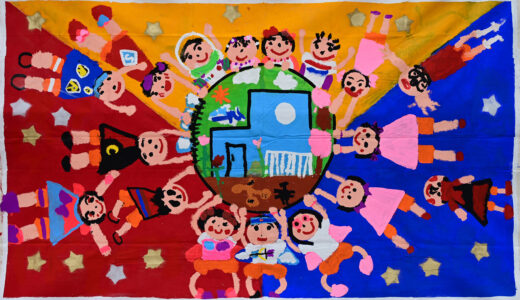 巨大絵画アーケード展10「みんなのヒーロー さくらマン！」桜北町第一保育園さくらぐみ