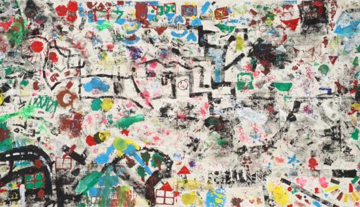巨大絵画アーケード展6「未来のカラフル交差点」ほむすびの会