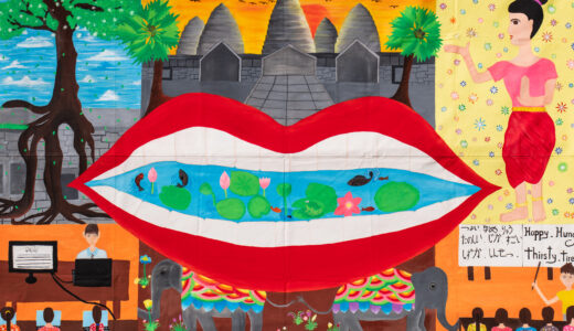 巨大絵画アーケード展14「Smile and Happiness」児童養護施設　スナーダイ・クマエ（カンボジア）
