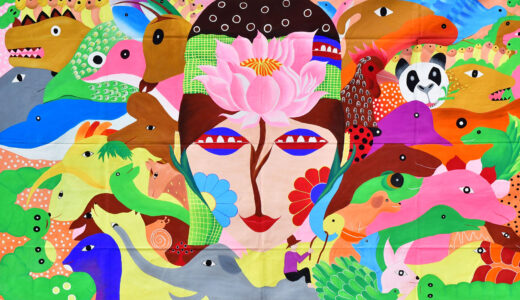 巨大絵画アーケード展24「８０のいきもの」児童養護施設　スナ―ダイ・クマエ（カンボジア）