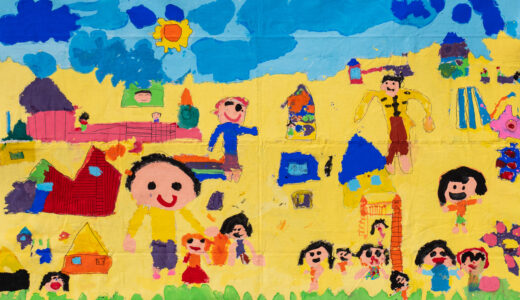 巨大絵画アーケード展12「みんなのようちえん」日吉幼稚園　年長　わくわくっこ